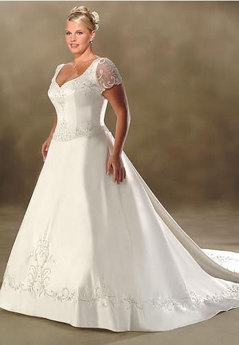 Plus size wedding dress